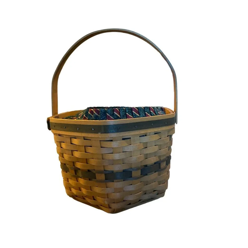 Longaberger‎ 1997 Christmas Collection Snowflake Basket with Liner and Protector